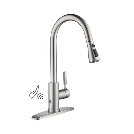 KIBI Single Handle Pull Down Kitchen Faucet With Touch Sensor F102BN-S